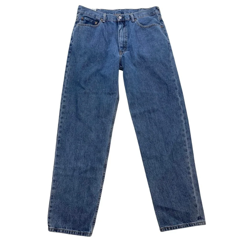 Levis 550 Retro Men's Blue Relaxed Fit Denim Pants 100% Cotton 38x34